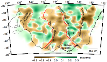 Inversion results for seismic structure beneath S. E. Australia derived from teleseismic traveltime tomography